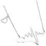 Dcfywl731 Silver Stethoscope Necklace Nurse Gifts for Women,Medicine Heart Pendant 26 A-Z Initial Letters Necklace Doctor Nurse Graduation Gift