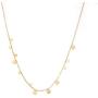 S.Leaf Delicate 14K Gold Plated Dot Necklace Choker Necklace Gold Necklaces for Women