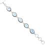 Moonstone Bracelet 925 Silver Overlay Handmade Vintage Style Jewelry for Women Mom Wife