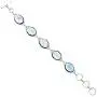 Moonstone Bracelet 925 Silver Overlay Handmade Vintage Style Jewelry for Women Mom Wife