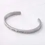 WUSUANED Friendship Bracelet You are Not Alone Cuff Bracelet Inspirational Quote Jewelry Encouragement Gift for Best Friend WUSUANED Friendship Bracelet You are Not Alone Cuff Bracelet Inspirational Quote Jewelry Encouragement Gift for Best Friend