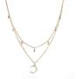 Ariana Grande Moon and Star Layer Necklace