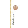 Lifetime Jewelry 3.5mm Figaro Chain Necklace for Men & Women 24k Gold Plated