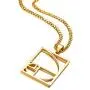 MPRAINBOW Unisex Stainless Steel Gold Plated Fibonacci Sequence Ratio Symbol Pendant Necklace Mathematics Jewelry Gift For Teacher,Son, Daughter,Friends