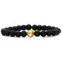 Nsitbbuery Fashion Alloy Baseball Bangle 8MM Matte Agate Lava Rock Beads Bracelet Nsitbbuery Fashion Alloy Baseball Bangle 8MM Matte Agate Lava Rock Beads Bracelet