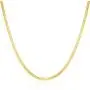 HAWSON Snake Chain Necklace for Women Men, 18k Gold Filled Snake Chain Choker, Stacking Layering Necklaces for Girls, Herringbone Chain Necklace, Flat Chain, Strand Collars Choker 16''-24''