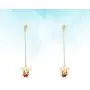 Happyyami Adorbale Mouse Drop Dangle Earring Charm Rat Animal Stud Earrings Jewelry Decorative Gift for Women Girls (Golden and Red)