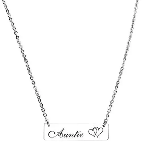 ecobuty Aunt Necklace Aunt Gift Auntie Necklace Birthday Gift for Auntie from Nephew Niece Jewelry ecobuty Aunt Necklace Aunt Gift Auntie Necklace Birthday Gift for Auntie from Nephew Niece Jewelry