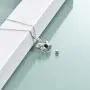 YFN Sloth Necklace Sterling Silver Sloth Cremation Urn Necklaces for Ashes Heart Memory Jewelry Sloth Gifts for Women Men