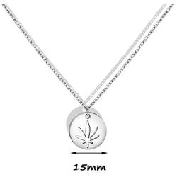 KUIYAI Marijuana Weed Leaf Pendant Necklace Bracelet Cutout Hemp Leaves Necklace Cannabis Jewelry