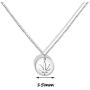 KUIYAI Marijuana Weed Leaf Pendant Necklace Bracelet Cutout Hemp Leaves Necklace Cannabis Jewelry