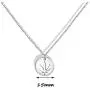 KUIYAI Marijuana Weed Leaf Pendant Necklace Bracelet Cutout Hemp Leaves Necklace Cannabis Jewelry