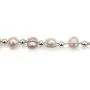 Entwined Cultured Pearl and Sterling Silver Beads 17.7'' Chain Necklace or 7.3'' Bracelet with Bonus Sterling Pearl Studs Entwined Cultured Pearl and Sterling Silver Beads 17.7'' Chain Necklace or 7.3'' Bracelet with Bonus Sterling Pearl Studs