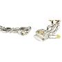 John Medeiros Triple Strand Two Tone Beaded Collection Bracelet Pavé Setting Made in America