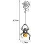 Ian and Valeri Co. Baltic Honey Amber Sterling Silver Spider Dangle Stud Earrings and Necklace Set Rolo Chain 18''