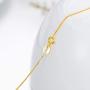 18K Solid Gold Chain Necklace for Women, Yellow Gold Braided Wheat Chain Necklace, Gold Spiga Chain Jewelry for Girls 1mm 18''