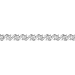 Fifth and Fine 1/3 Carat tw Natural Diamond Tennis Bracelet in 925 Sterling Silver