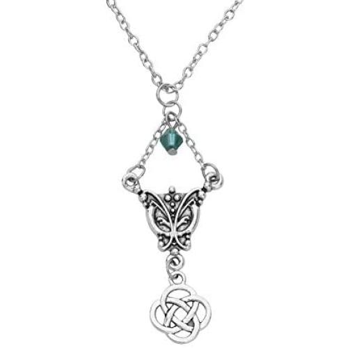 CENWA Outlander Inspired Jewelry Celtic Knot Cross Pendant Necklace Outlander Sassenach Scottish Outlander Gift