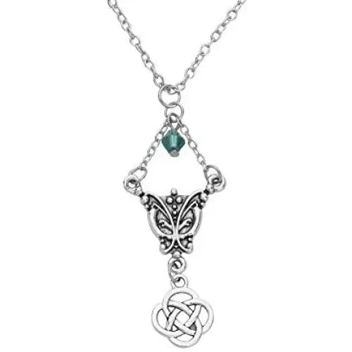CENWA Outlander Inspired Jewelry Celtic Knot Cross Pendant Necklace Outlander Sassenach Scottish Outlander Gift