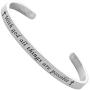 ecobuty with God All Things are Possible Bracelet Inspirational Cuff Bangle Religious Jewelry Matthew 19:26 Bracelet Gift for Christian