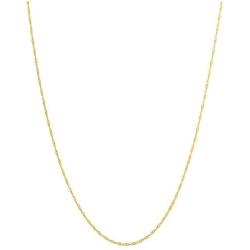 Dazzlingrock Collection Thin Delicate 10 Karat Loose Rope Chain Necklace (18 inch), Yellow Gold