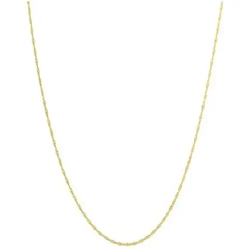 Dazzlingrock Collection Thin Delicate 10 Karat Loose Rope Chain Necklace (18 inch), Yellow Gold Dazzlingrock Collection Thin Delicate 10 Karat Loose Rope Chain Necklace (18 inch), Yellow Gold