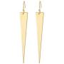 Geometric Triangle Rectangle Dangle Earrings for Women 18K Gold Plated Drop Minimalist Costume Jewelry