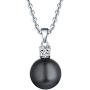 925 Sterling Silver Freshwater Cultured Pearl Pendant Necklace JO WISDOM Jewelry for Women,Girls