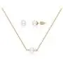 Zealmer Womens 16K Gold Plated Necklace & Stud Earrings Jewelry Set Zealmer Womens 16K Gold Plated Necklace & Stud Earrings Jewelry Set