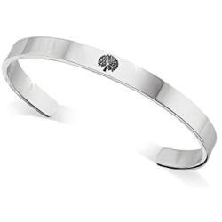 Tstars Mothers Day Bracelet Mom Home is Wherever You are Gifts for Mom Adjustable Stainless Steel Bangle Bracelet
