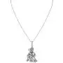 LeCalla Mens Sterling Silver Jewelry Antique Lord Hanuman Pendant Necklace for Young Boy