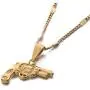 Yongkan Jewelry Gold Plated Revolver Pistol Gun Hip Hop Pendant Necklace Yongkan Jewelry Gold Plated Revolver Pistol Gun Hip Hop Pendant Necklace