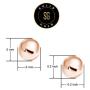 SOLIDGOLD - 14K Gold Filled 5mm Ball Stud Earrings 2-3 pair set | Yellow, Rose & White Gold
