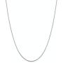 Newborn Jewellery 925 Sterling Silver Durable Italian Box Chain Necklace Rhodium Plated 0.9mm (16.5''-21.7'')