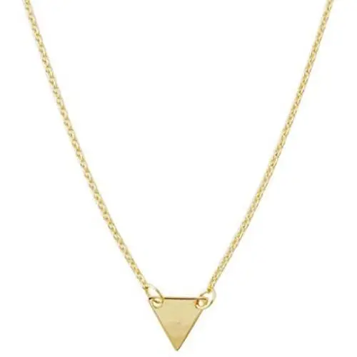 HONEYCAT Mini Triangle Pendant Necklace in Gold, Rose Gold, or Silver | Minimalist, Delicate Jewelry HONEYCAT Mini Triangle Pendant Necklace in Gold, Rose Gold, or Silver | Minimalist, Delicate Jewelry