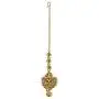 MUCH-MORE Sleek Design Gold Plated Maang Tikka for Girls & Kids & Women (MT-2228)