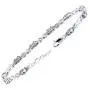 RYLOS Bracelets for Women 925 Silver XO Hugs & Kisses Tennis Bracelet Gemstone & Genuine Diamonds Adjustable to Fit 7''-8'' Wrist, 10 Gorgeous 6X4MM Jewelry for Women Friendship Bracelets
