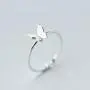 Sterling Silver Dainty Butterfly Ring Minimalist Adjustable Open Tail Sizable Finger Stacking Band Gift for Women Girls Sterling Silver Dainty Butterfly Ring Minimalist Adjustable Open Tail Sizable Finger Stacking Band Gift for Women Girls