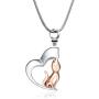 Memorial Cat Pendant Ashes Necklace Stainless Steel Pet Urn Jewelry
