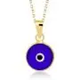 GELIN 14k Solid Gold Dark Blue Evil Eye Protection Charm Pendant Necklace - Evil Eye Jewelry for Women GELIN 14k Solid Gold Dark Blue Evil Eye Protection Charm Pendant Necklace - Evil Eye Jewelry for Women