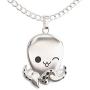 Happy Kisses Octopus Necklace Cute Nautical Pendant for Sea Lovers – Perfect for Woman, Kids and Children