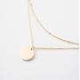 Mevecco Layered Heart Necklace Pendant Handmade 18k Gold Plated Dainty Gold Choker Arrow Bar Layering Long Necklace for Women…