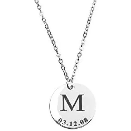 Delicate Initial Disc Necklace Coin Graduation Gift Amazon Handmade Gift for Her Personalized Initial Jewelry for Women Bridesmaid Gift - LCN-ID-L Delicate Initial Disc Necklace Coin Graduation Gift Amazon Handmade Gift for Her Personalized Initial Jewelry for Women Bridesmaid Gift - LCN-ID-L