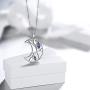 Aurora Tears Moon Jewelry Women 925 Sterling Silver Mystic Rainbow Topaz Necklace/Earring Fire Topaz Cresent Moon Birthday Gift