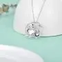 925 Sterling Silver Mother Daughter Necklace, Cute Animals Circle Design, Birthday Jewelry Gifts for Mom Grandma Mother-to-be Stepmom Daughter 925 Sterling Silver Mother Daughter Necklace, Cute Animals Circle Design, Birthday Jewelry Gifts for Mom Grandma Mother-to-be Stepmom Daughter