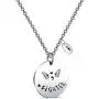 ZUOBAO Hand Stamped Disc Fighter Warrior Semicolon Necklace ZUOBAO Hand Stamped Disc Fighter Warrior Semicolon Necklace
