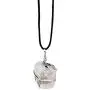 Raw Moonstone Crystal Pendant Necklace –For New Beginnings Happiness Good Luck Hope Abundance Fertility - Authentic Wrapped Stone on Adjustable Length Cord Real Gemstone Chakra Zodiac Healing Charm