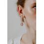 SWEETV Cubic Zirconia Teardrop Wedding Bridal Earrings for Women,Bridesmaids,Brides - Crystal Rhinestones Dangle Earrings Jewelry