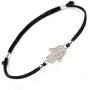 SOLOMIYA Protection Evil Eye Bracelet - Lucky Hamsa Hand Charm - Adjustable Sterling Silver Jewelry - Best Rope Red String Bracelets for Women and Men