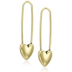 Lucky Brand Womens Safety Pin Earrings, Gold, One Size